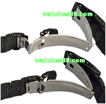Seiko 20mm Black IP plated solid stainless steel bracelet for SKZ283, SKZ285, SKZ286 & ETC CODE: 49X8JG