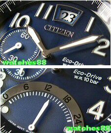 CITIZEN Eco-Drive Big Date Dual Timer Sapphire Collection BR0020-52L