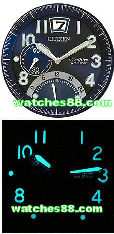 CITIZEN Eco-Drive Big Date Dual Timer Sapphire Collection BR0020-52L