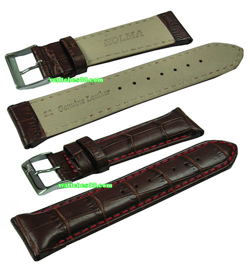 22mm Genuine Leather Strap - Brown Color Code: CS1135-22