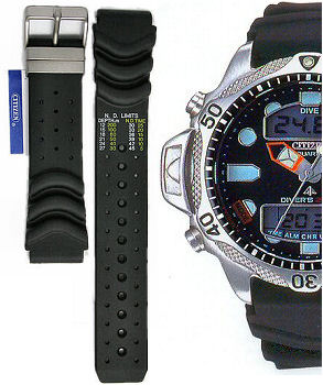CITIZEN Promaster Diver's Rubber Strap for JP1010 Code: 59-L7471