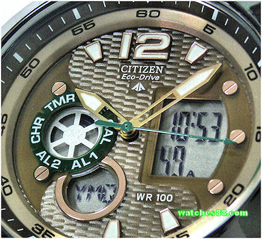 CITIZEN Promaster  Eco-Drive Chronograph  World Time JZ1002-56W