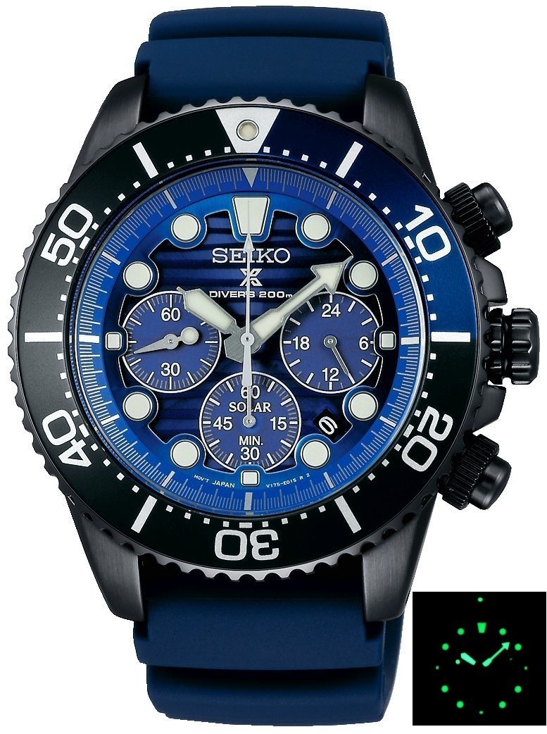 seiko prospex save the ocean chronograph