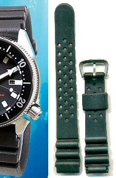 Seiko 18mm Ladies  Diver rubber strap -Classic type