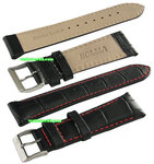 24mm Genuine Leather Strap � Black Color Code: CS1127BR24
