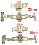 Butterfly deployant with pusher for leather watch bands Code: BB20SS