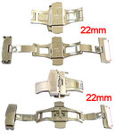 Butterfly deployant with pusher for leather watch bands Code: BB22SS