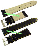 24mm Genuine Leather Strap Black Color Code: CH800BY24