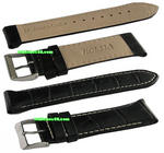 22mm Genuine Leather Strap � Black Color Code: CS1127BW