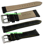 22mm Genuine Leather Strap � Black Color Code: CS1127BY