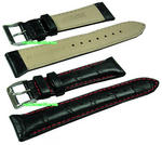 20mm Genuine Leather Strap � Black Color Code: CS1128BR