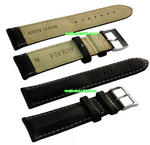 22mm Genuine Leather Strap - Black Color Code: CS1136-22