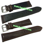 24mm Genuine Leather Strap - Color: Brown Code: HGX8218-24mm
