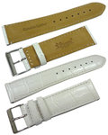 18mm Genuine Leather Strap Color: White Code: HGX8247W18