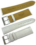 20mm Genuine Leather Strap Color: White Code: HGX8247W20