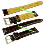 19mm Genuine Leather Strap Color: Brown Code: HGX8406-19