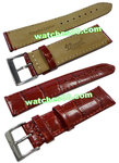 18mm Genuine Leather Strap Color: White Code: HGX8417R18