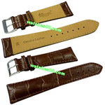24mm Genuine Leather Strap - Color: Brown Code: HGX8218-24mm