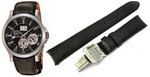 Seiko 20mm Genuine Leather for SNP001, SNP003, SNP004, SNP005, SNP015, SNQ005, SNA583, SNA585 & SNA587 Color: Black Code: 4KK6JZ