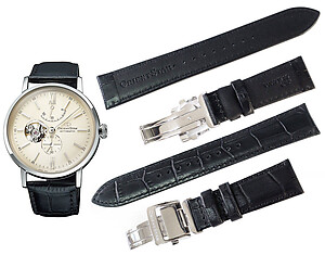 ORIENT STAR 20mm Genuine Calf leather Strap for RK-AV0002S Code: UL025012J0 Color: Black