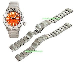 SEIKO 20mm Solid Stainless Steel Diver's Bracelet for SKX781, SKX779, SRP309, SRP307 Code: 49X8JG