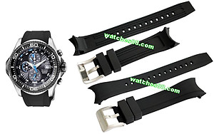 Citizen 23mm Genuine Rubber Strap for BJ2110 Code: 59-S51866