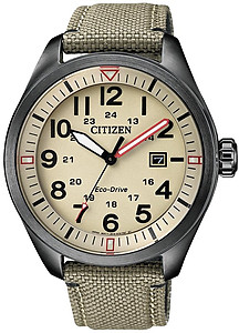CITIZEN Eco-Drive Gents Military Dress Collection AW5005-12X