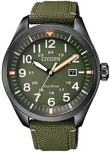 CITIZEN Eco-Drive Gents Military Dress Collection AW5005-21Y