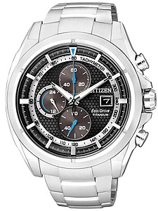 CITIZEN Eco-Drive Chronograph Super Titanium Collection CA0551-50E