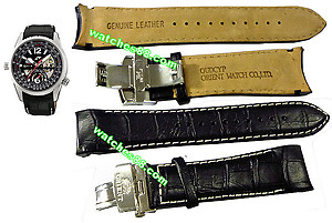ORIENT 22mm Genuine Leather for CFT00001B Color: Black Code: QUDCYP