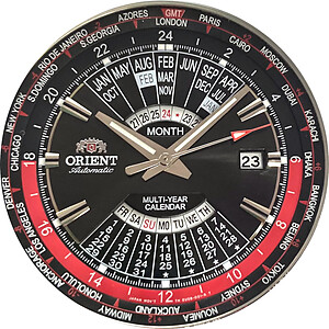 ORIENT Sporty Automatic World-Time Multi-Year Calendar EU0B001B