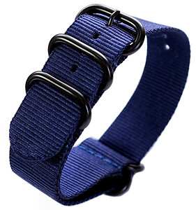 22mm ADMIRAL Nato Nylon Strap  Code: N22BBL Color: Blue