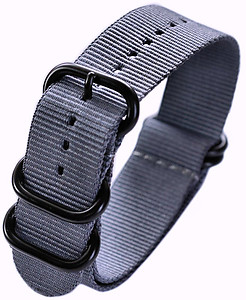 22mm ADMIRAL Nato Nylon Strap  Code: N22BGY Color: Grey