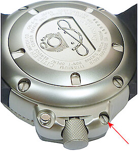 Citizen Genuine Parts - Titanium screw for Citizen Promaster NH6930-09F Code: 399-00114 