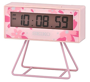 SEIKO Pink Sakura Edition Digital Alarm Clock QHL082