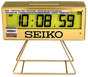 SEIKO Golden Edition Digital Alarm Clock QHL084