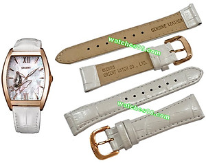 ORIENT 19mm Genuine Leather for DBAE002W Color: White Code: QUDERG