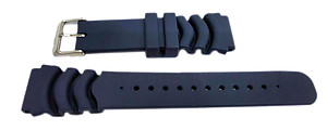 SEIKO 22mm Diver's rubber strap V- type  for SRP605K2 Color: Blue Code: R00C013J0