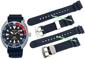 SEIKO 20mm Genuine Silicone Diver's Strap for SRPC35, SRPC37, SRPC39 Code: R02A012J0 Color: Blue