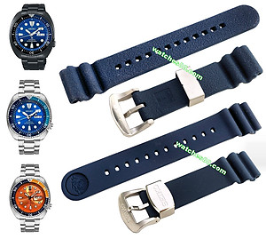 SEIKO 22mm Genuine Diver's Rubber Strap for SRP773, SRP775, SRP779 & SRPC95 Code: R02F013J0 Color: Blue