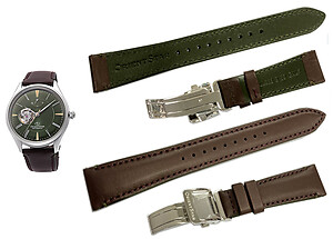 ORIENT STAR 20mm Genuine Calf leather Strap for RE-AT0202E Code: UL022 Color: Brown