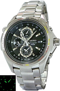 SEIKO Criteria Flight Master Alarm Chronograph SNAD67P1