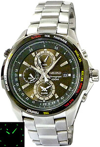 SEIKO Criteria Flight Master Alarm Chronograph SNAD73P1