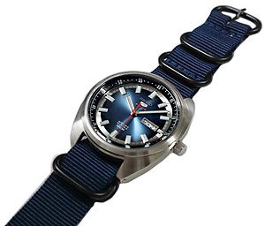 22mm ADMIRAL Nato Nylon Strap  Code: N22BBL Color: Blue