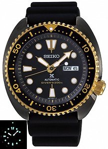 SEIKO PROSPEX Black Gold Turtle Special Edition Diver's 200M Automatic SRPD46K1