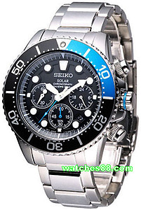 SEIKO SOLAR Chronograph Diver's 200M SSC017P1