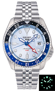 SEIKO 5 SKX GMT Ice Blue Limited Edition 1000pcs 100m Automatic SSK029K1