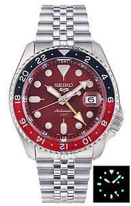 SEIKO 5 SKX GMT Passion Red Limited Edition 1000pcs 100m Automatic SSK031K1