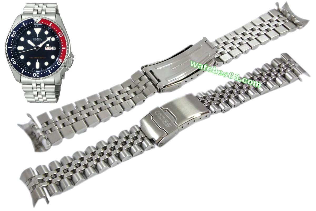 watches88. Seiko 22mm solid stainless steel bracelet for SKX007 , SKX009  Code: 44G1JZ