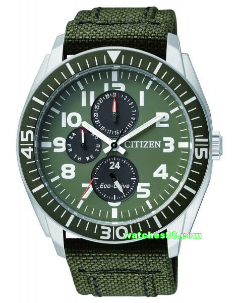 watches88. CITIZEN Eco Drive Gents Military Dress Collection